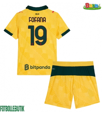 AC Milan Youssouf Fofana #19 Tredjeställ Barn 2025-26 Kortärmad (+ Korta byxor)